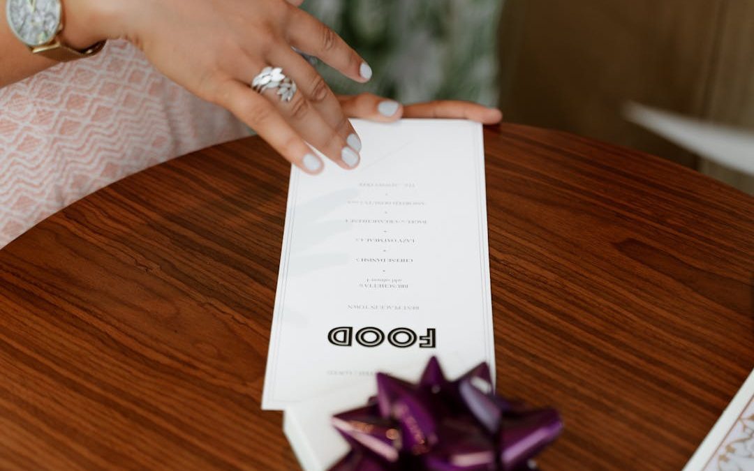 Choosing the Right Paper Stock for Your Menus